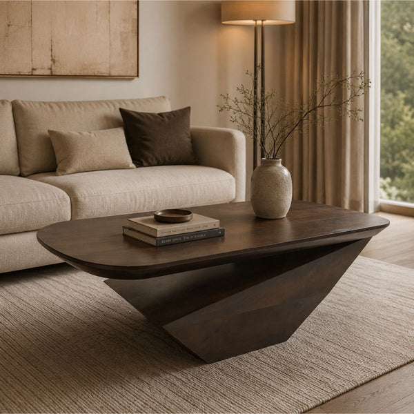 Sculptural Geometric Coffee Table