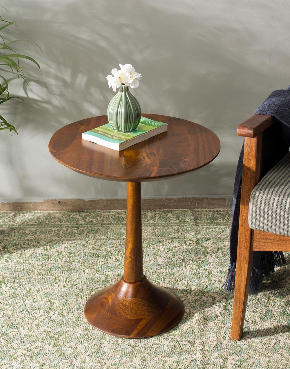 Sculptural Geometric Wooden Coffee Table