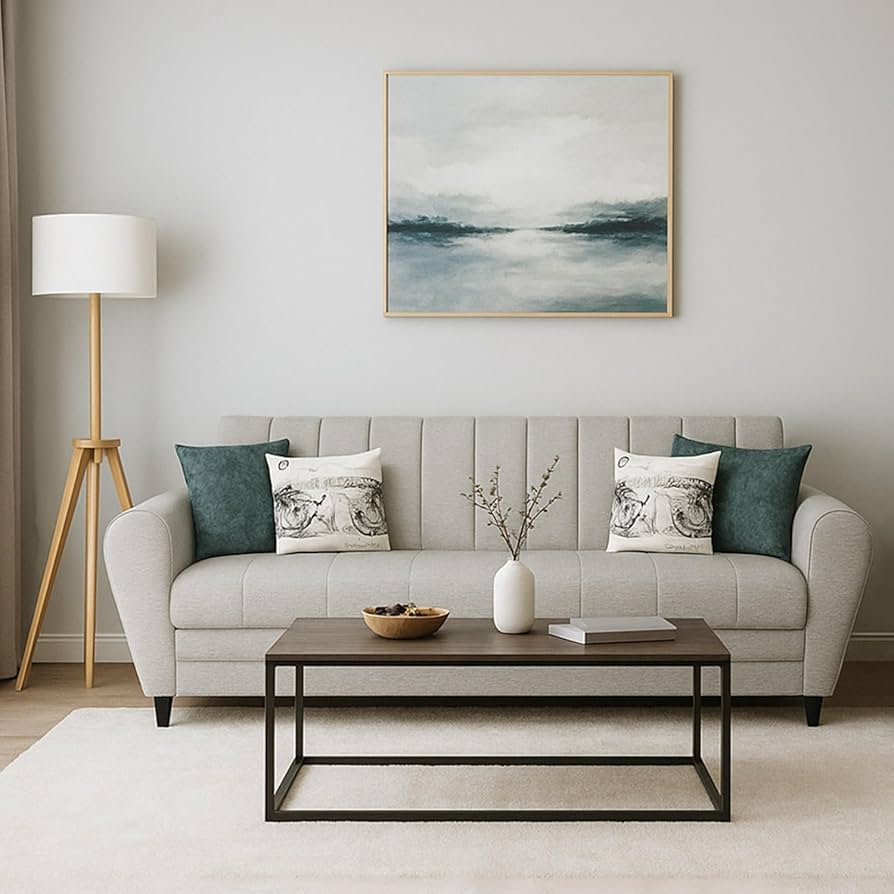 Modern Cushioned Sofa