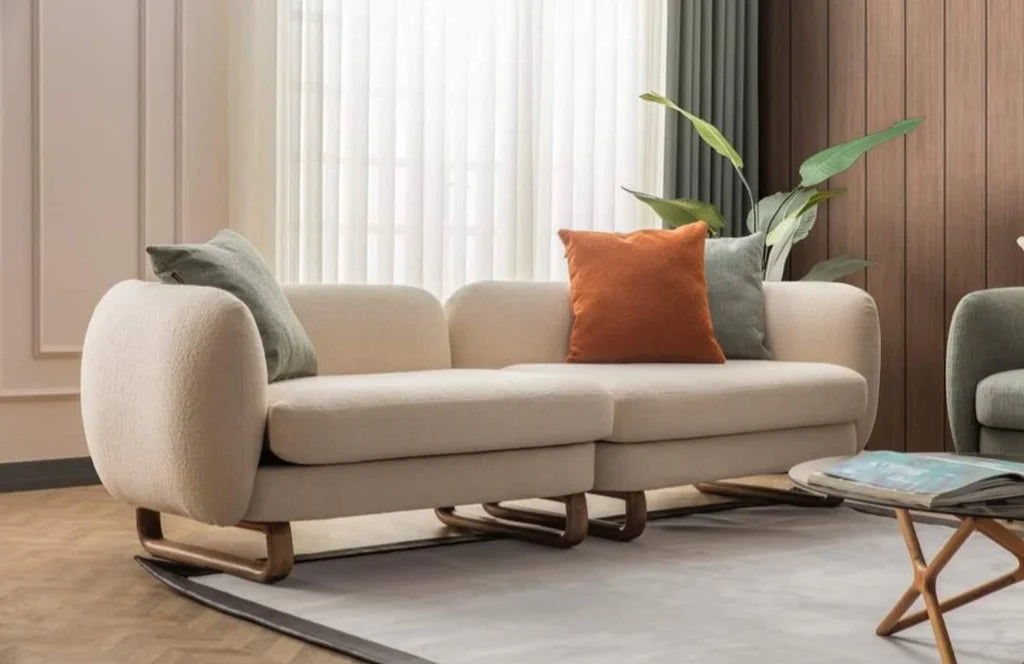 Aria Curved 3-Seater Sofa