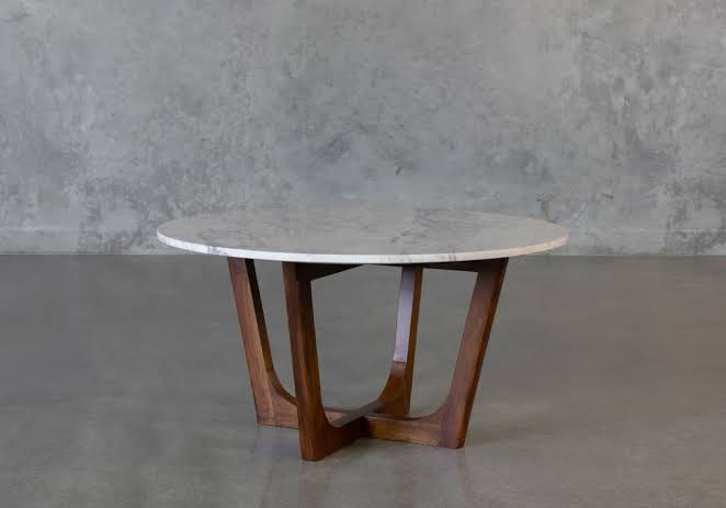 Arden Sculptural Marble Table