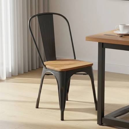 Urban Wood & Metal Dining Chair