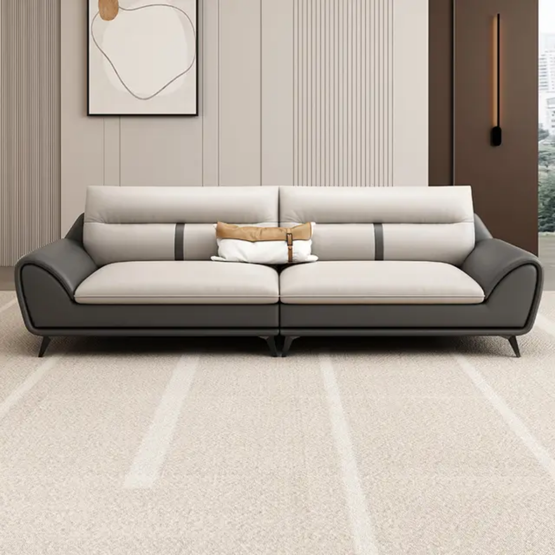 Modern Two-Tone Sofa