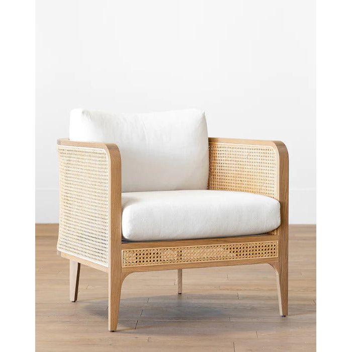 Siena Teak & Cane Single Sofa